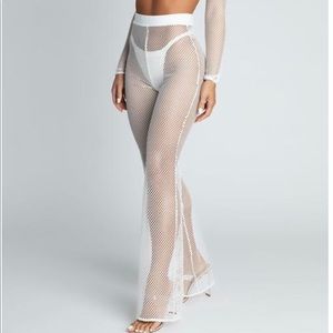 Meshki Net Swim Coverup Pants Size Medium NWT